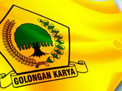 Ilustrasi bendera Partai Golkar