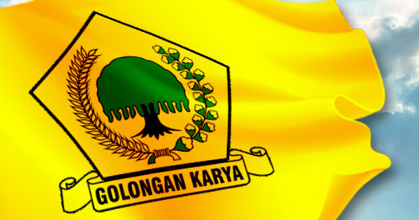Ilustrasi bendera Partai Golkar
