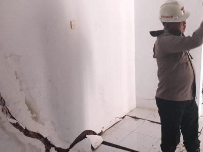Pergerakan tanah di Cineam Tasikmalaya