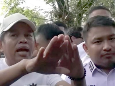 Dedi Mulyadi saat penertiban bangunan liar di Jalancagak