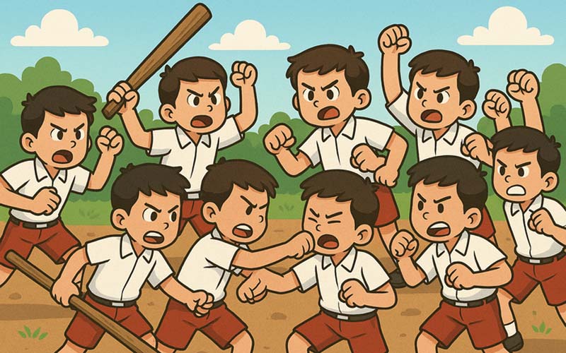 Tawuran pelajar SD