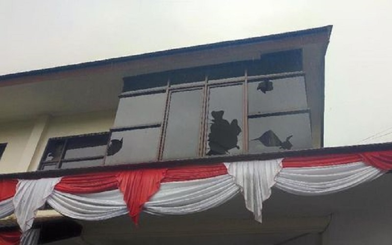 Kantor DPRD Kabupaten Ciamis rusak