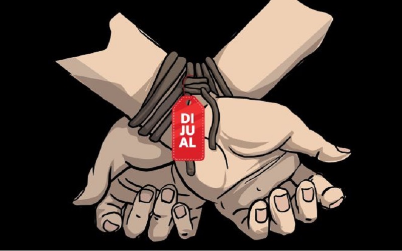 Ilustrasi perdagangan orang