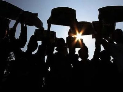 Ilustrasi aksi buruh