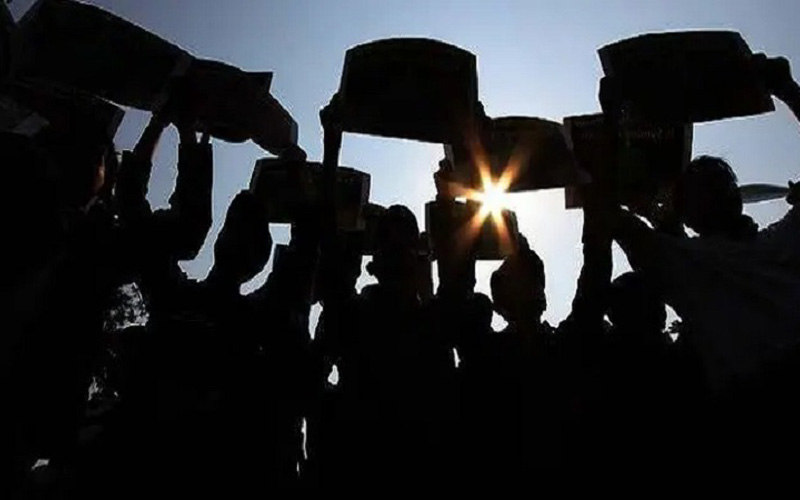 Ilustrasi aksi buruh