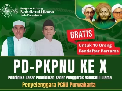 Pelatihan Dasar Pengkaderan Kepemimpinan NU (PD-PKPNU) ke-10.