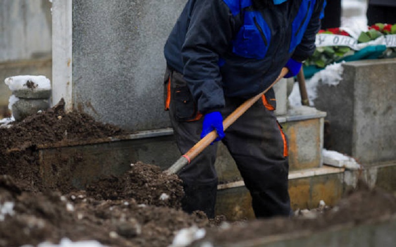 Ilustrasi penggalian makam