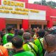 Demo driver ojol di Polres Purwakarta