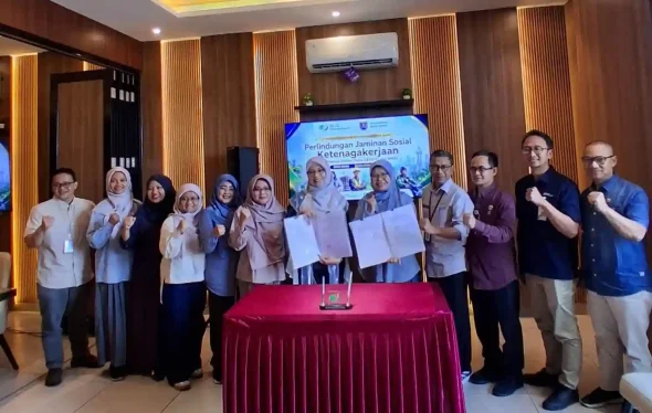 6.760 pekerja rentan di Depok kini mendapatkan perlindungan BPJS Ketenagakerjaan.